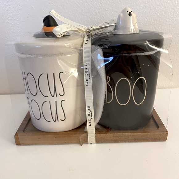 Rae Dunn Holiday New Rae Dunn Halloween Canister Set Poshmark